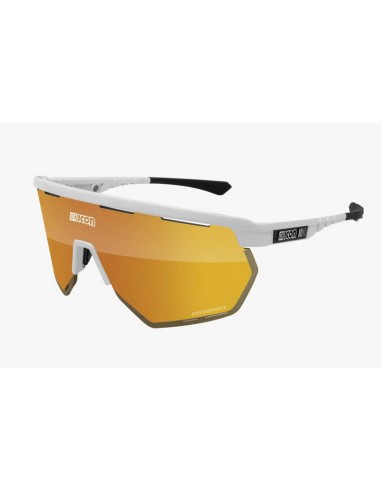 Gafas Scicon Aerowing Lente Multiespejo Blanco/Bronce
