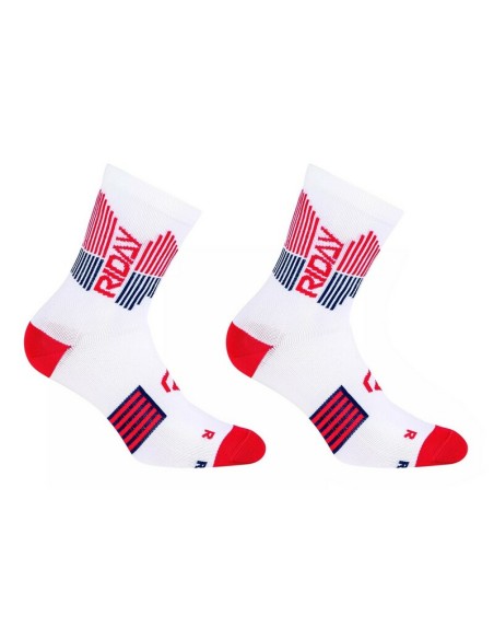 Calcetines Cortos Riday Light Blanco/Rojo