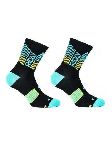 Calcetines Cortos Riday Light Negro/Azul