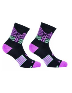 Calcetines Cortos Mujer Riday Light Negro/Rosa