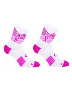 Calcetines Cortos Mujer Riday Light Blanco/Rosa