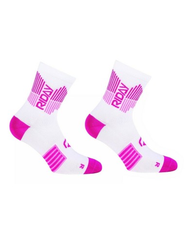Calcetines Cortos Mujer Riday Light Blanco/Rosa
