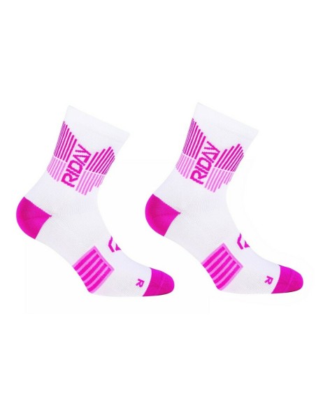 Calcetines Cortos Mujer Riday Light Blanco/Rosa