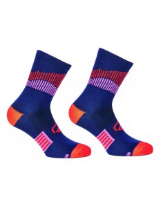 Calcetines Cortos Mujer Riday Light Azul/Rojo