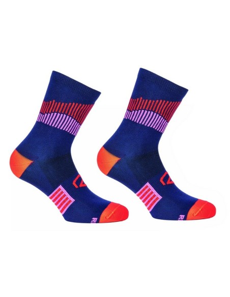 Calcetines Cortos Mujer Riday Light Azul/Rojo