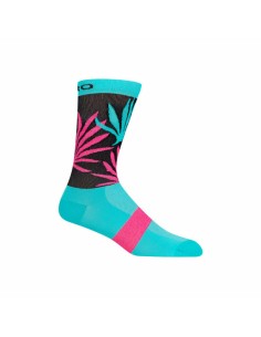 Calcetines Giro Comp Racer Turquesa/Rosa