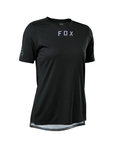 Jersey Manga Corta Mujer Fox Defend Negro