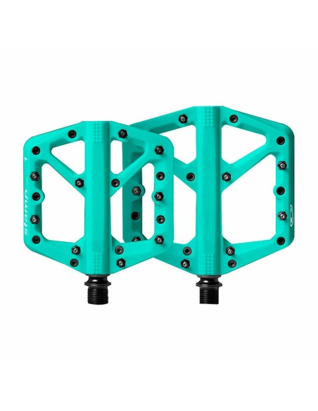 Pedales Crankbrothers Stamp Pequeños Turquesa