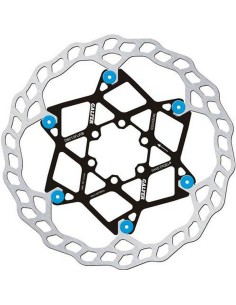 Disco de Freno Galfer MTB Flotante Floreado Ø180x2.0mm Azul