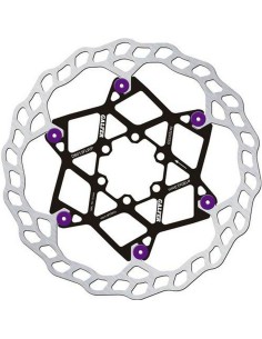 Disco de Freno Galfer MTB Flotante Floreado Ø180x2.0mm Morado