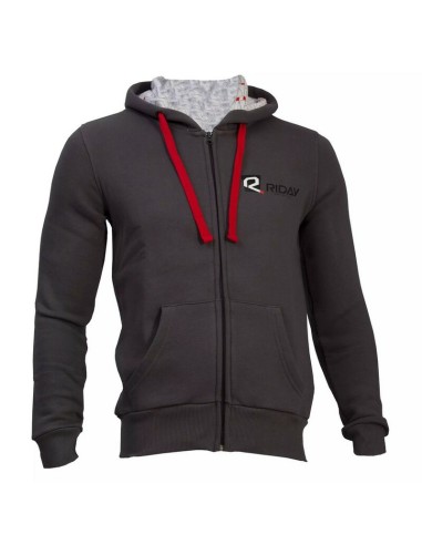 Sudadera con Capucha Riday Gris Oscuro