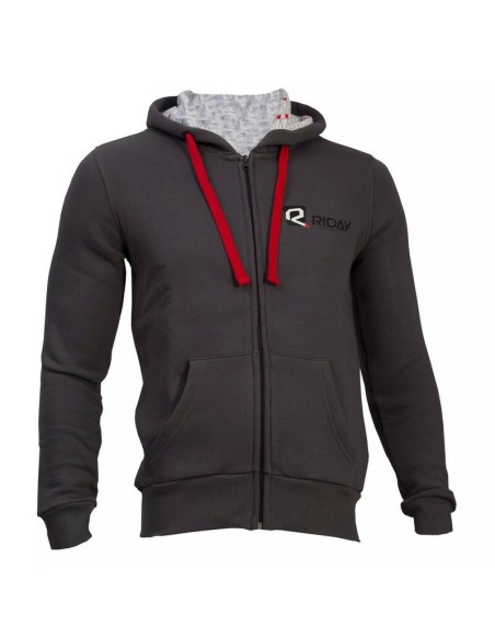 Sudadera con Capucha Riday Gris Oscuro