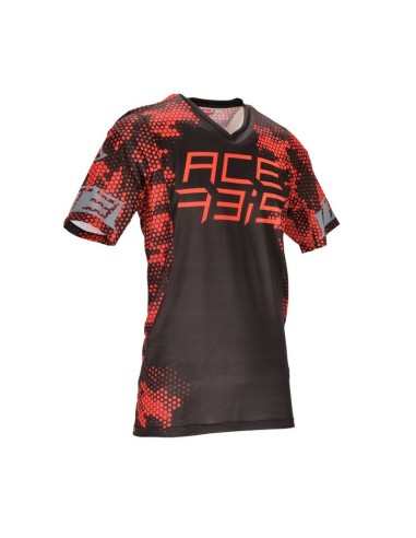 Jersey Manga Corta Acerbis MTB Drakaris Rojo/Negro