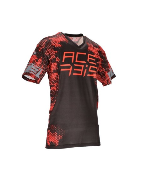 Jersey Manga Corta Acerbis MTB Drakaris Rojo/Negro