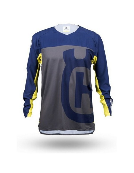 Jersey Bici Husqvarna Accelerate DH Gris/Azul