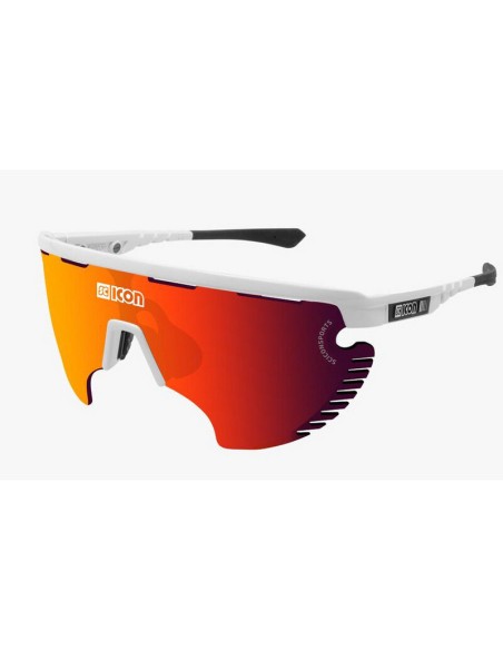 Gafas Scicon Aerowing Lamon Lente Multiespejo Blanco/Rojo