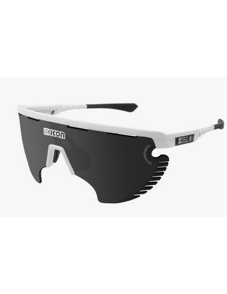 Gafas Scicon Aerowing Lamon Lente Multiespejo Blanco/Plata