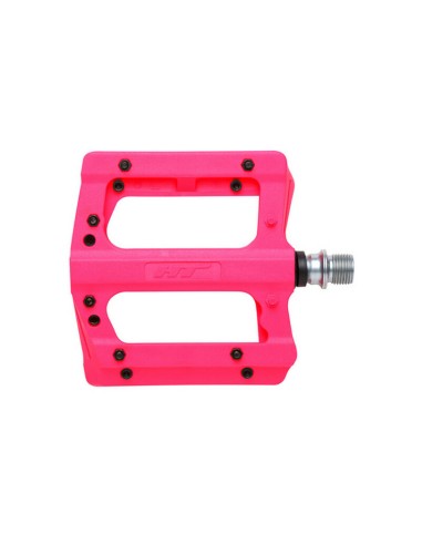 Pedales HT PA12A Rosa Fluo