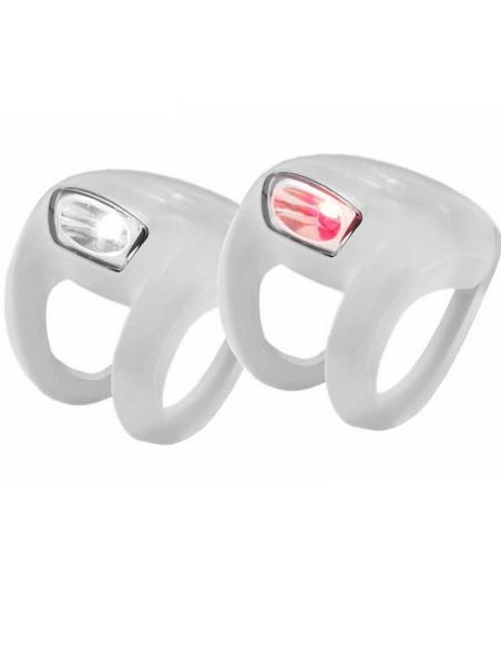 Juego Luces Knog Frog Strobe Translúcido