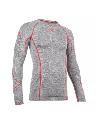 Camiseta Interior Manga Larga Riday Light Gris/Rojo