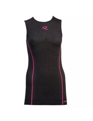 Camiseta sin Mangas Mujer Riday Light Negro/Rosa
