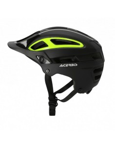 Casco Acerbis Doublep Negro/Amarillo Fluo