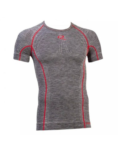 Camiseta Interior Manga Corta Riday Light Gris/Rojo