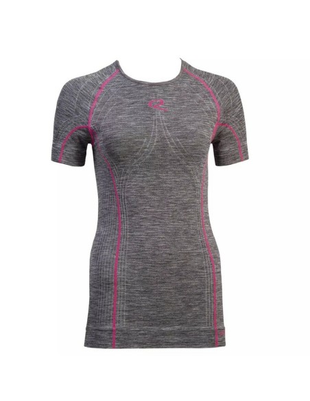 Camiseta Interior Manga Corta Mujer Riday Light Gris/Rosa