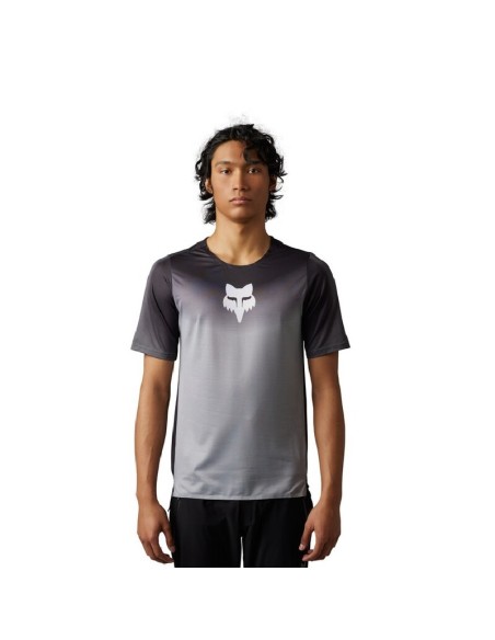 Jersey Manga Corta Fox Flexair Novah Gris
