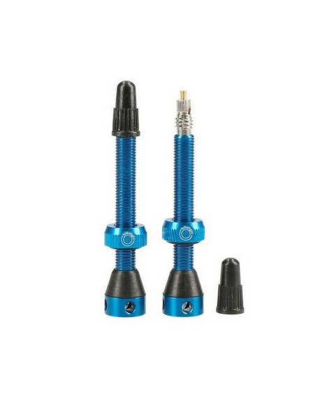 Juego Válvulas Aluminio Tubolight Azul