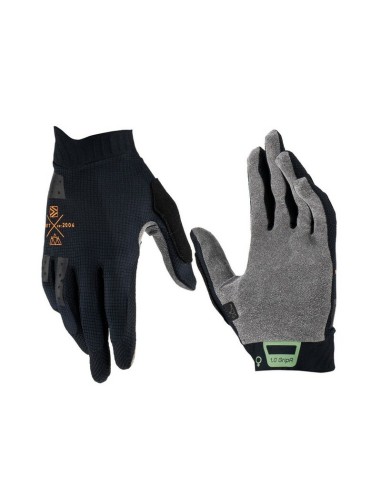 Guantes Mujer Leatt MTB 1.0 GripR Negro/Gris