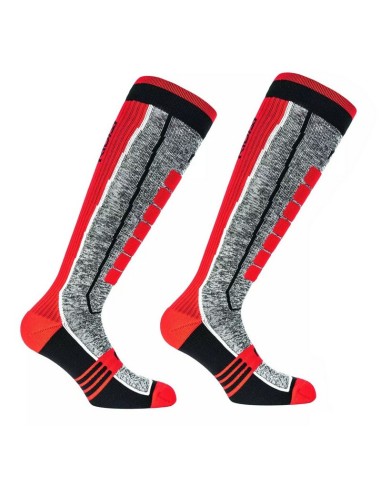 Calcetines Largos Riday Heavy Gris/Rojo