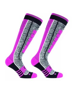 Calcetines Largos Riday Heavy Gris/Rosa