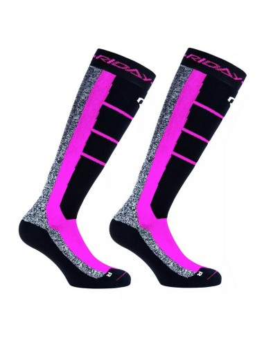 Calcetines Largos Riday Medium Gris/Rosa
