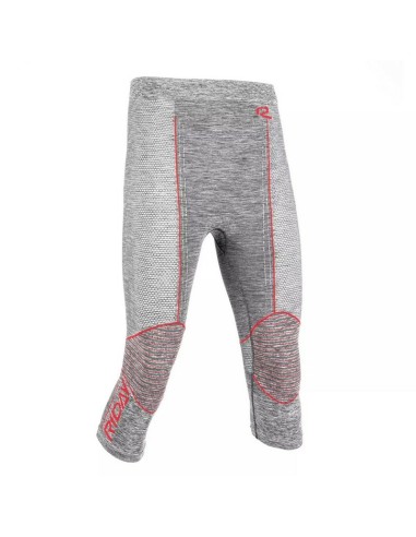 Mallas 3/4 Riday Medium Gris/Rojo