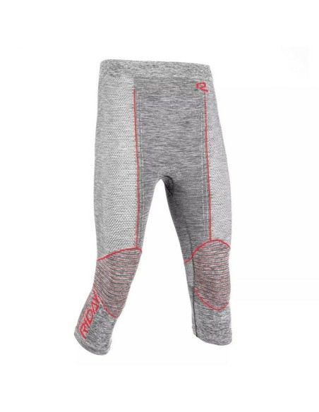 Mallas 3/4 Riday Medium Gris/Rojo