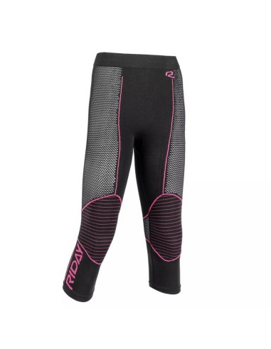 Mallas 3/4 Mujer Riday Medium Negro/Rosa