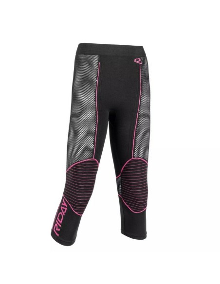 Mallas 3/4 Mujer Riday Medium Negro/Rosa