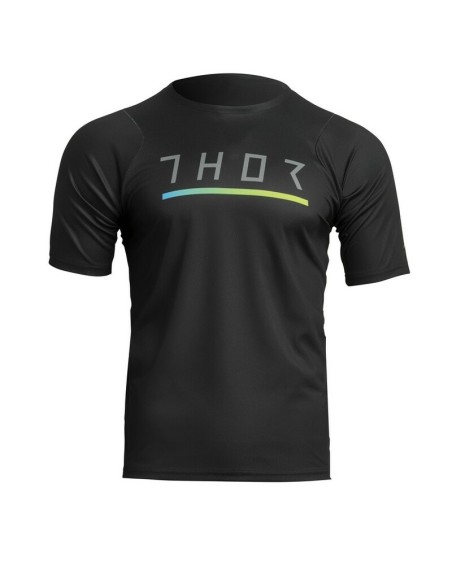 Jersey Manga Corta Thor Assist MTB Caliber Negro