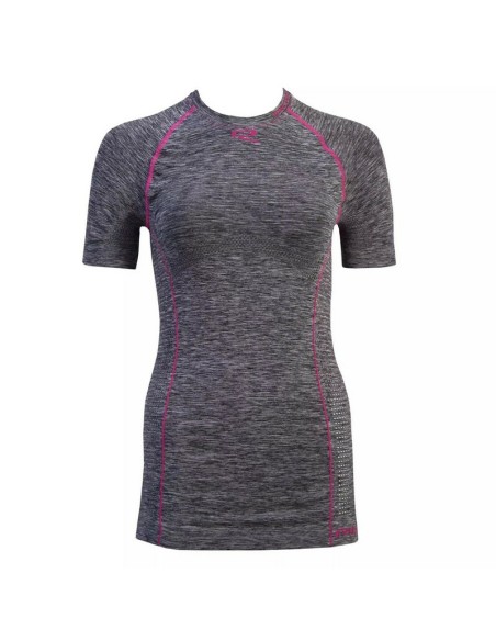 Camiseta Interior Manga Corta Mujer Riday Medium Gris/Rosa