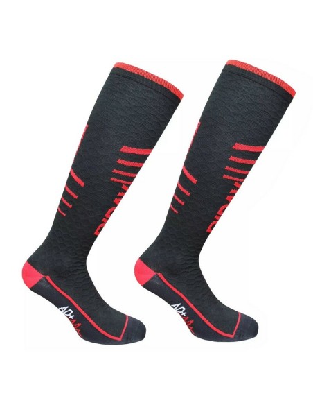 Calcetines Largos Riday Extralight Nexus Active Negro/Rojo