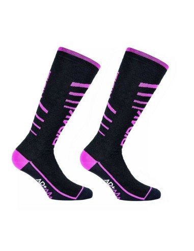 Calcetines Largos Riday Extralight Nexus Active Negro/Rosa