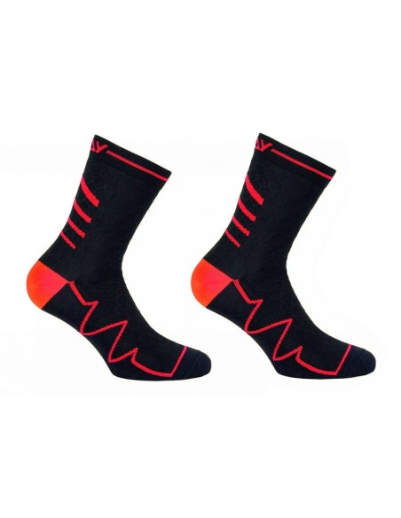 Calcetines Cortos Riday Extralight Negro/Rojo