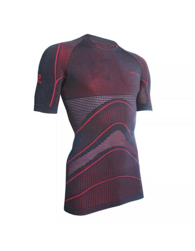 Camiseta Interior Manga Corta Riday Light Nexus Active Negro/Rojo
