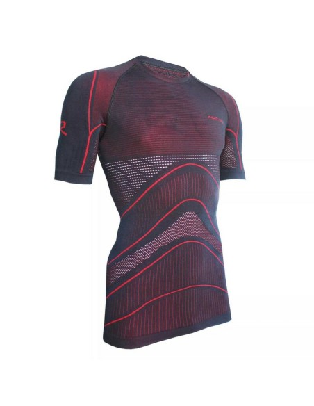 Camiseta Interior Manga Corta Riday Light Nexus Active Negro/Rojo