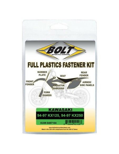 Kit Sujección Plásticos Bolt Kawasaki KX 125/250 94-97