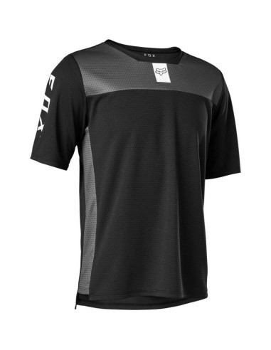 Jersey Manga Corta Infantil Fox Defend Negro