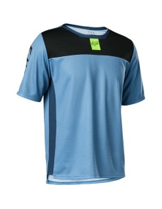 Jersey Manga Corta Infantil Fox Defend Azul Claro