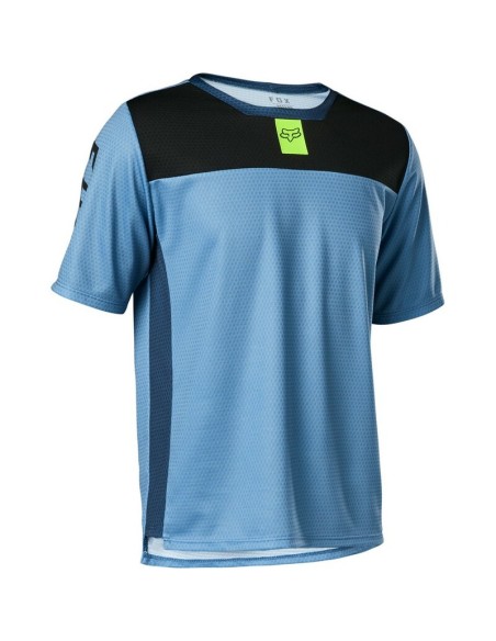 Jersey Manga Corta Infantil Fox Defend Azul Claro