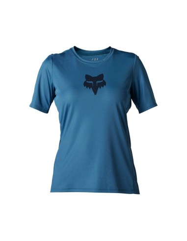 Jersey Manga Corta Mujer Fox Ranger Fox Head Azul Oscuro